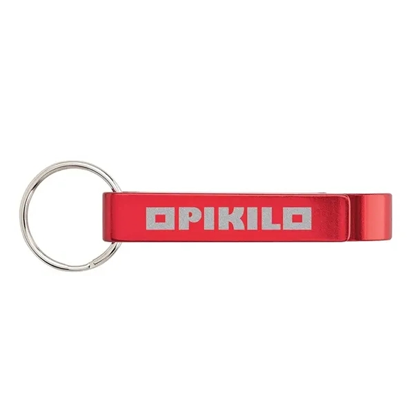 0.56" x 3.25" x 0.44" bottle opener keyring with can tab... from ASI 67866 Logomark/Valumark / Valumark™