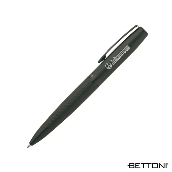 Steel ballpoint pen with twist-action mechanism, matte black finish, gloss black... from ASI 67866 Logomark/Valumark