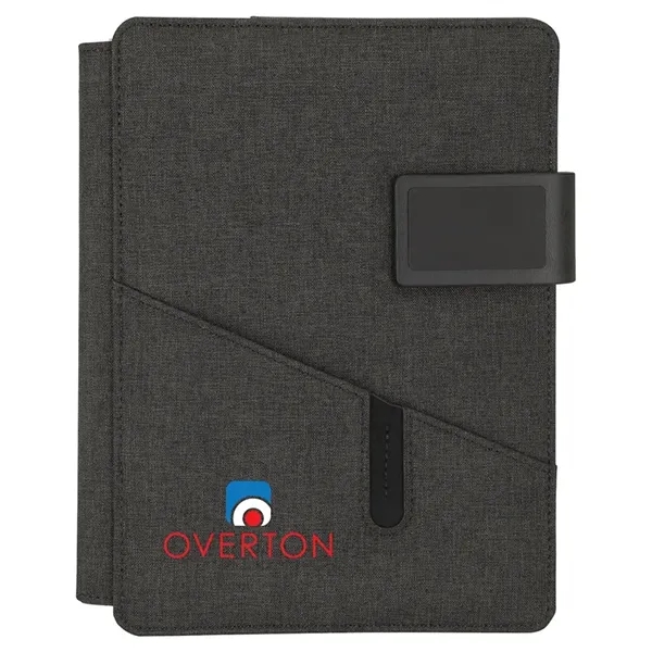 1.06" x 8.75" x 7" leatherette padfolio with spiral bound 50-page... from ASI 67866 Logomark/Valumark