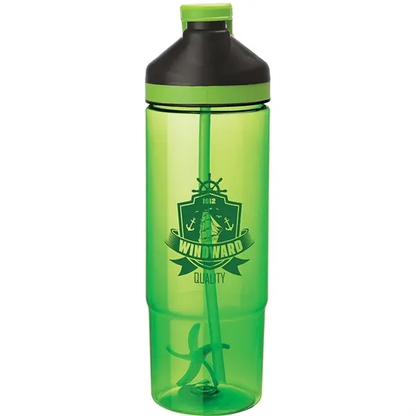 27 oz. Tritan shaker bottle; includes chug and sipper lid, straw,... from ASI 67866 Logomark/Valumark
