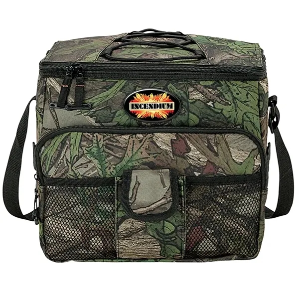 7.5" x 10.5" x 11.75" Huntland camo 24-can cooler with heat-sealed... from ASI 67866 Logomark/Valumark