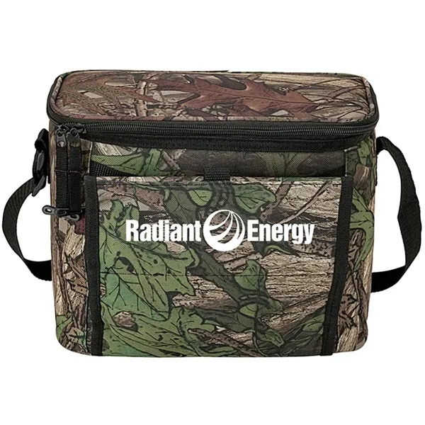 5.62" x 8.75" x 10.25" Huntwood camo 12-can cooler with heat-sealed... from ASI 67866 Logomark/Valumark