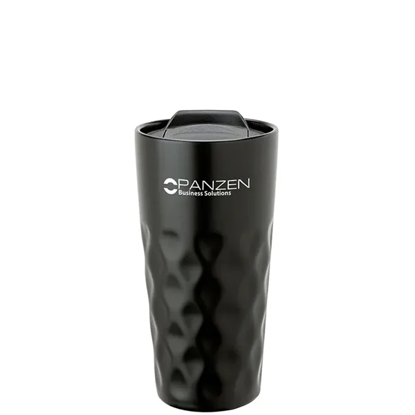 3.5" x 7" x 3.62" Nile 15-ounce double-wall ceramic tumbler with... from ASI 67866 Logomark/Valumark