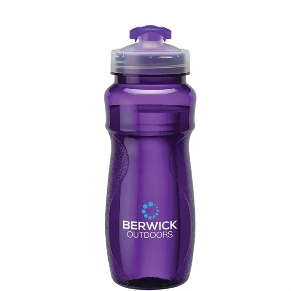 Water bottle with 24 oz. capacity; contoured body with textured grip... from ASI 67866 Logomark/Valumark / Valumark™
