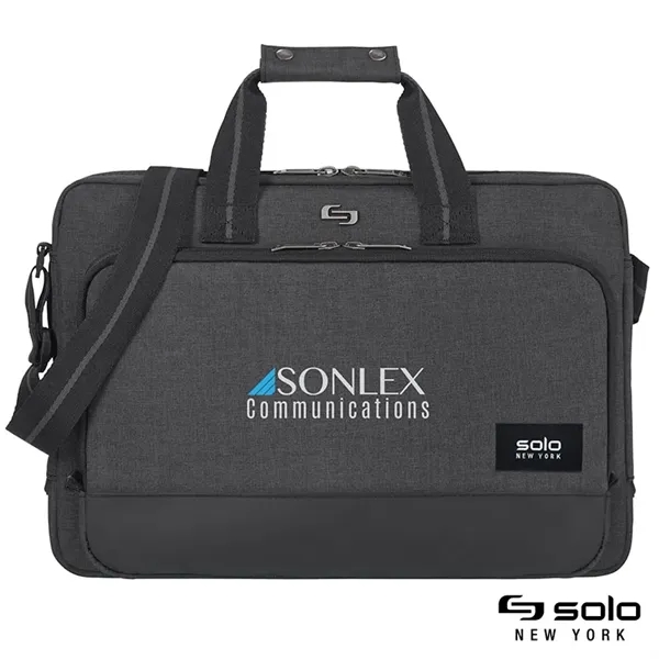 3" x 11.5" x 16" Solo Astor slim brief with padded... from ASI 67866 Logomark/Valumark