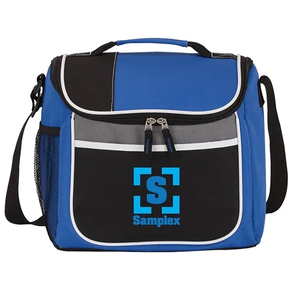 Polyester 16-can cooler bag with PEVA lining; includes 1 1/2" x... from ASI 67866 Logomark/Valumark / Valumark™