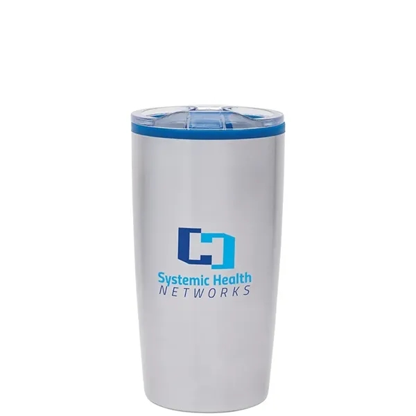 3.44" x 6.88" x 3.69" Outback 20-ounce double-wall stainless steel tumbler... from ASI 67866 Logomark/Valumark / Valumark™