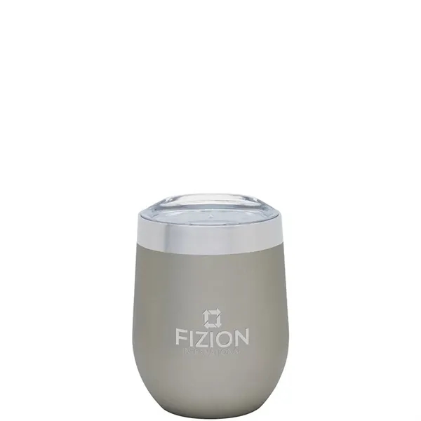 3.25" x 4.5" x 3.12" Brisbane 12-ounce stainless steel wine tumbler... from ASI 67866 Logomark/Valumark