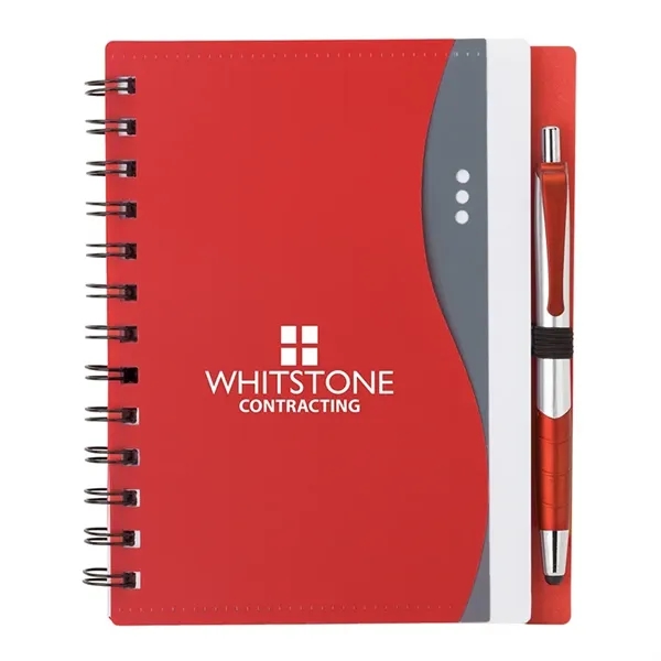 Bellevue Junior Notebook w/Stylus Pen... from ASI 67866 Logomark/Valumark