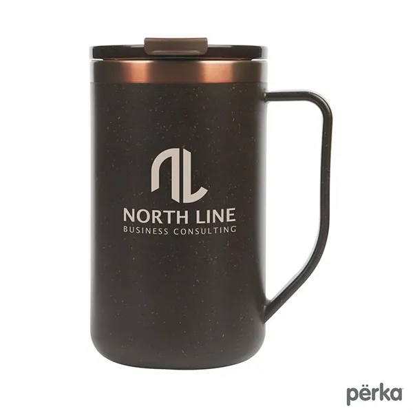 Perka® Guji 15 oz. Recycled Steel and Coffee Grounds Mug... from ASI 67866 Logomark/Valumark