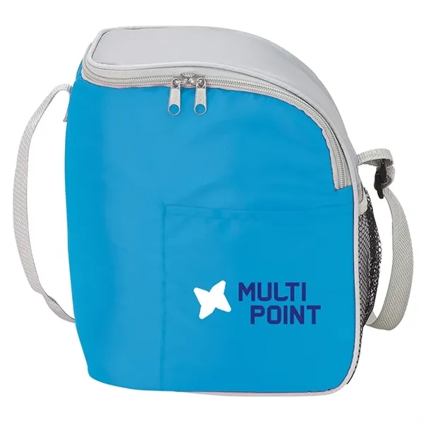 12-can cooler with PEVA lining; includes 1" x 35" adjustable shoulder... from ASI 67866 Logomark/Valumark