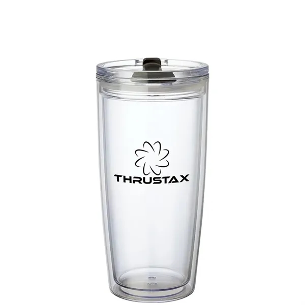 3.5" x 7.38" x 3.62" Passion 22-ounce AS plastic double-wall tumbler... from ASI 67866 Logomark/Valumark / Valumark™