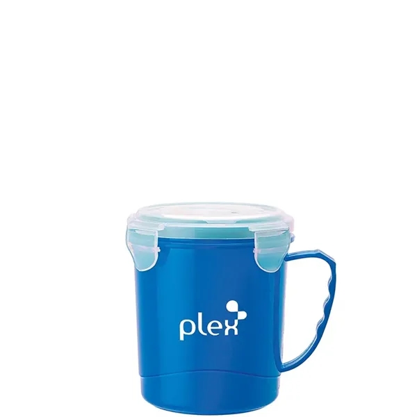 4.5" x 4.88" x 5.25" 24-ounce polypropylene soup cup with silicone... from ASI 67866 Logomark/Valumark / Valumark™