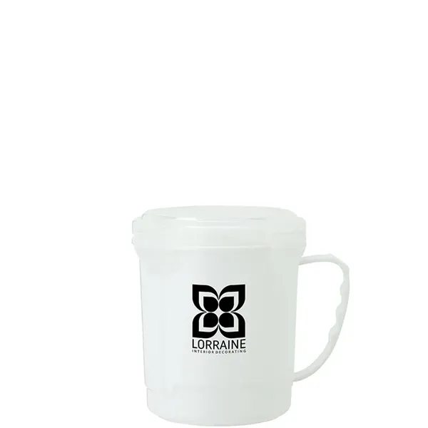 4.5" x 4.88" x 5.25" 24-ounce polypropylene soup cup with silicone... from ASI 67866 Logomark/Valumark / Valumark™