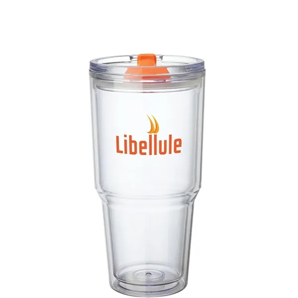 3.88" x 7.88" x 4.12" Desire 26-oz. AS plastic double-wall tumbler... from ASI 67866 Logomark/Valumark / Valumark™