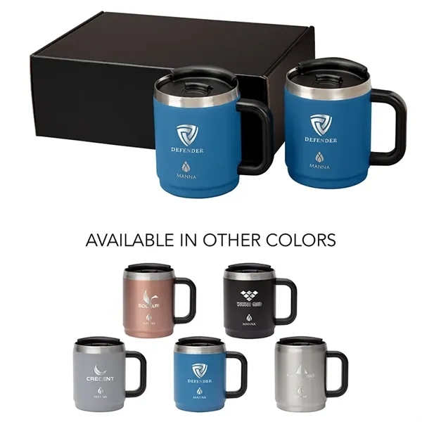 Manna™ Boulder Two-Piece Camping Mug Gift Set... from ASI 67866 Logomark/Valumark