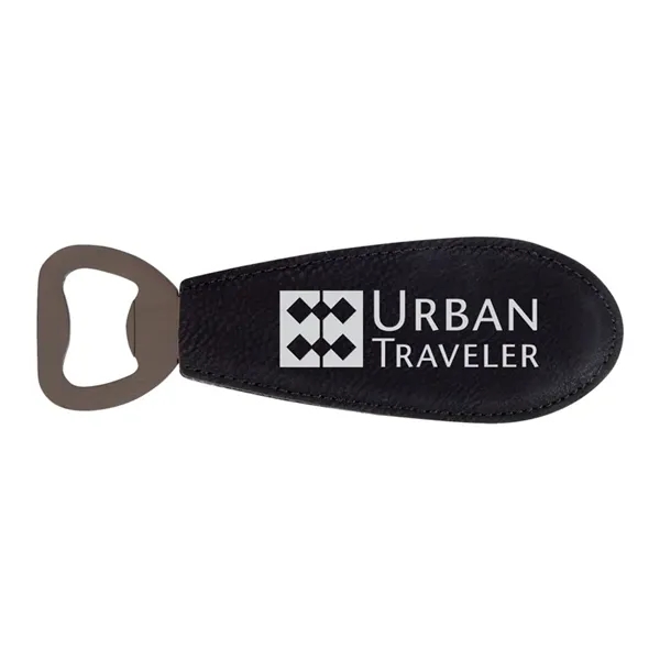 Wallace Leatherette Bottle Opener... from ASI 67866 Logomark/Valumark