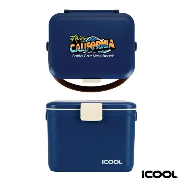 iCOOL® Hale 6-Can, 5.25 Qt Hard Sided Cooler... from ASI 67866 Logomark/Valumark
