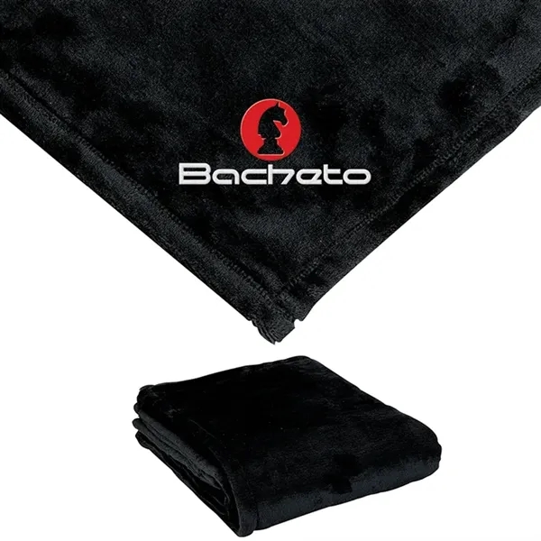 0.12" x 60" x 50" mink touch blanket; made from hypoallergenic... from ASI 67866 Logomark/Valumark