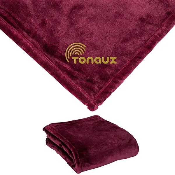0.12" x 60" x 50" mink touch blanket; made from hypoallergenic... from ASI 67866 Logomark/Valumark