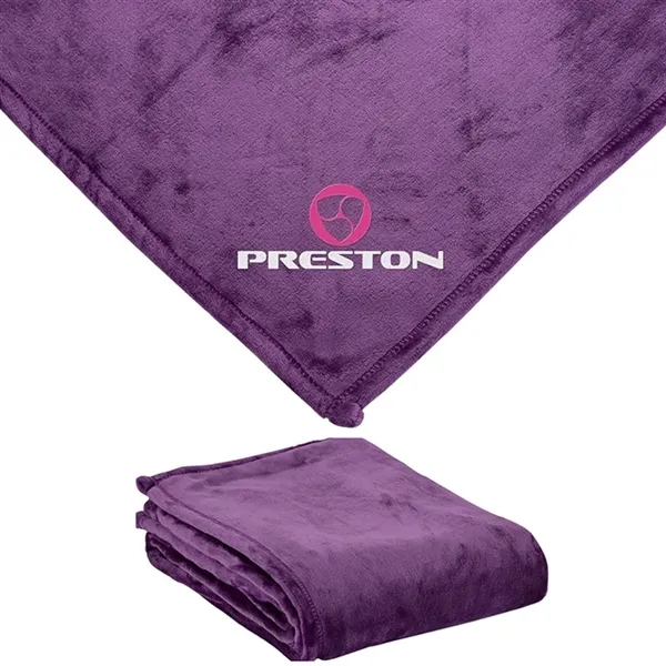 0.12" x 60" x 50" mink touch blanket; made from hypoallergenic... from ASI 67866 Logomark/Valumark