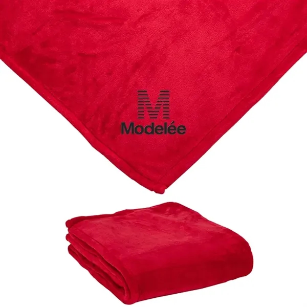 0.12" x 60" x 50" mink touch blanket; made from hypoallergenic... from ASI 67866 Logomark/Valumark