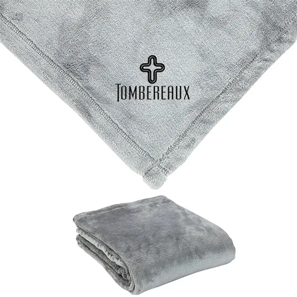 0.12" x 60" x 50" mink touch blanket; made from hypoallergenic... from ASI 67866 Logomark/Valumark
