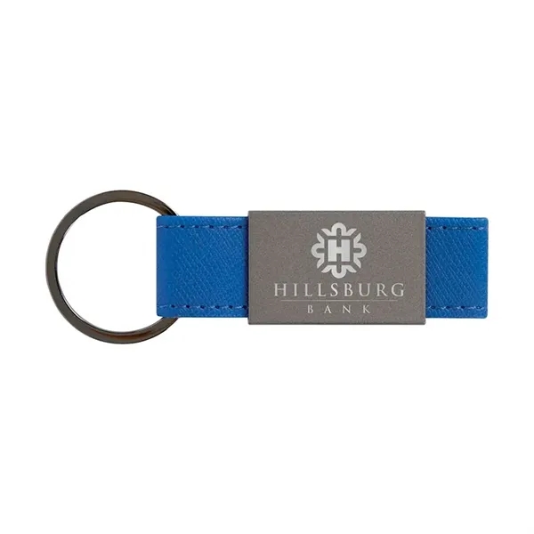 Boyd Aluminum & Leatherette Keyring... from ASI 67866 Logomark/Valumark