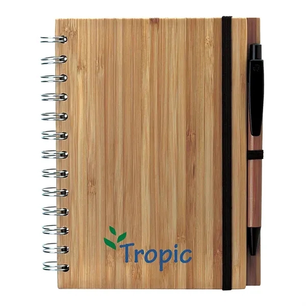 Albany Bamboo Notebook & Pen... from ASI 67866 Logomark/Valumark / Valumark™