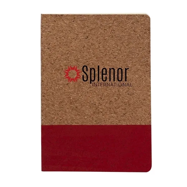 Boardwalk Two-Tone Cork Junior Notebook... from ASI 67866 Logomark/Valumark