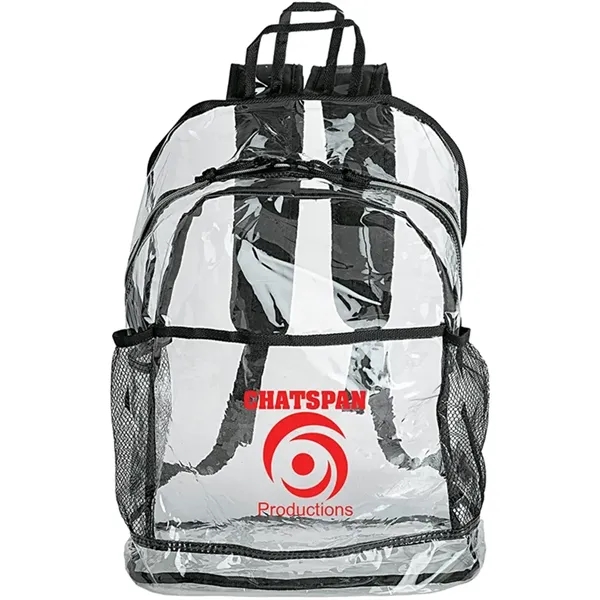 6" x 18" x 13" Havelock clear backpack with adjustable polyester... from ASI 67866 Logomark/Valumark / Valumark™