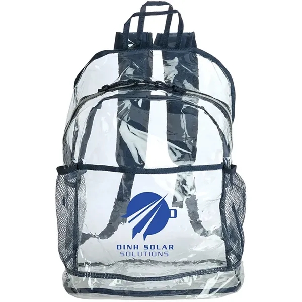 6" x 18" x 13" Havelock clear backpack with adjustable polyester... from ASI 67866 Logomark/Valumark / Valumark™