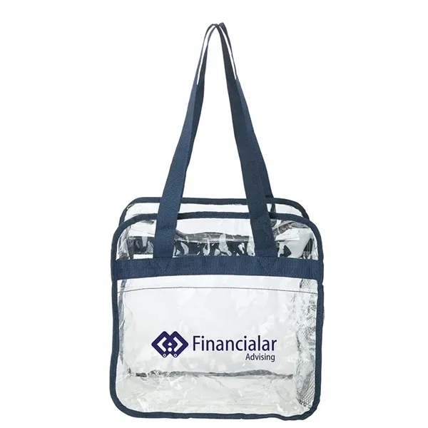6" x 12" x 12" Athina reusable clear stadium tote with... from ASI 67866 Logomark/Valumark / Valumark™