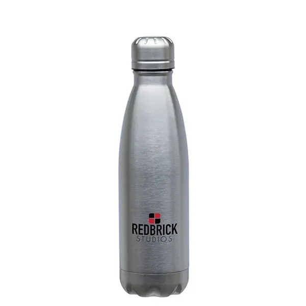 2.81" x 10.12" x 2.81" stainless steel bottle; 17 oz. capacity... from ASI 67866 Logomark/Valumark