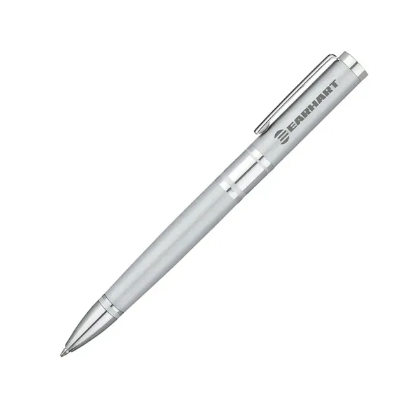 Twist action ballpoint pen with sharp, clean design and sold brass... from ASI 67866 Logomark/Valumark
