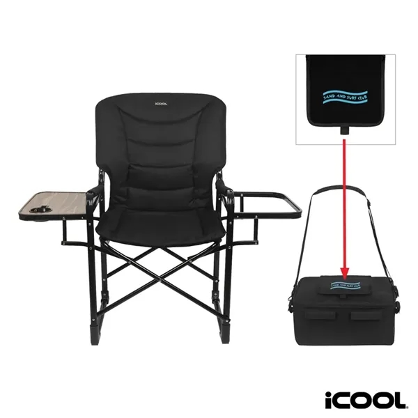 iCOOL® Twin Peaks Deluxe Camping Chair With 18-Can Cooler... from ASI 67866 Logomark/Valumark