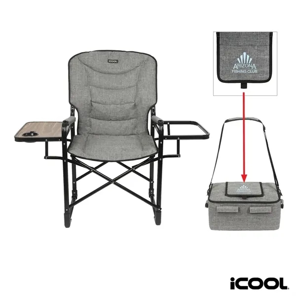 iCOOL® Twin Peaks Deluxe Camping Chair With 18-Can Cooler... from ASI 67866 Logomark/Valumark