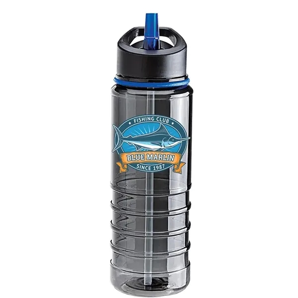 25 oz. BPA-Free Tritan water bottle with smoky body, matching color... from ASI 67866 Logomark/Valumark