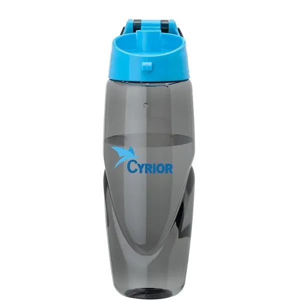 32 oz. BPA-Free Tritan water bottle with a smoky body, colored... from ASI 67866 Logomark/Valumark