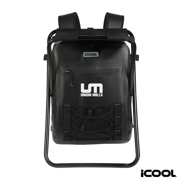 iCOOL® Teton Waterproof 20L Laptop Backpack Chair... from ASI 67866 Logomark/Valumark