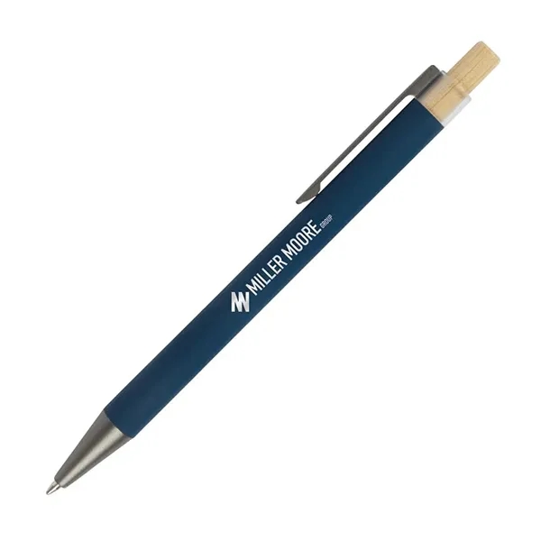 Arundi Recycled Aluminum Pen With Bamboo Plunger... from ASI 67866 Logomark/Valumark