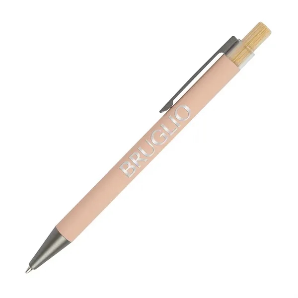 Arundi Recycled Aluminum Pen With Bamboo Plunger... from ASI 67866 Logomark/Valumark
