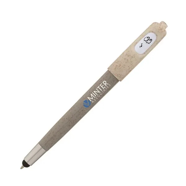 Charlie Plunge-Action Ballpoint / Stylus / Mood Pen... from ASI 67866 Logomark/Valumark