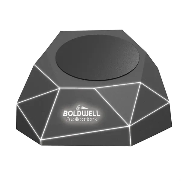 2.31" x 2.56" x 2.56" Xoopar geo dock charger with light-up... from ASI 67866 Logomark/Valumark