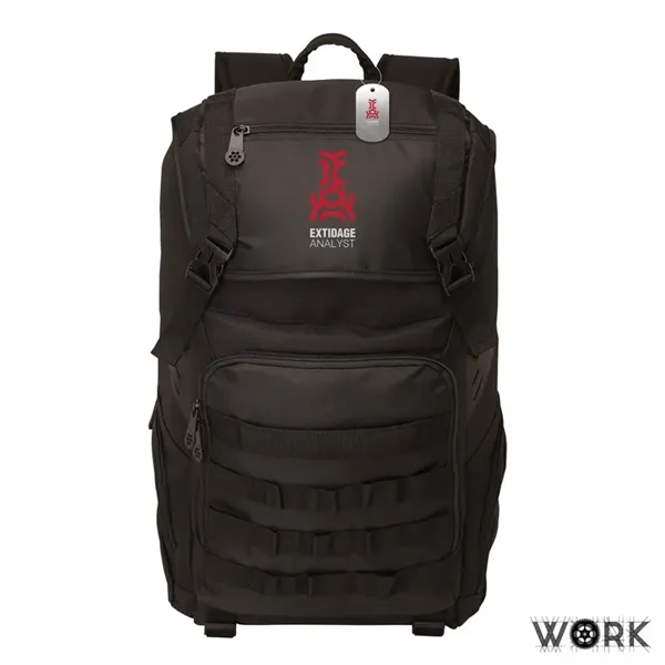 7" x 20" x 12" Work Outdoor backpack with laptop/tablet pockets,... from ASI 67866 Logomark/Valumark