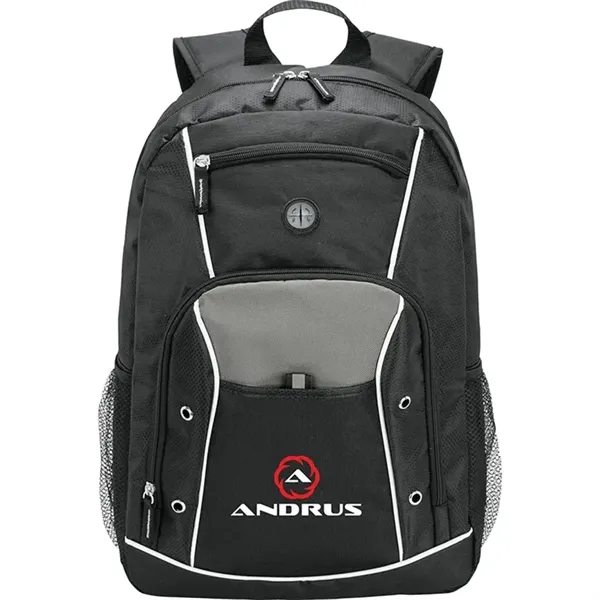 5.5" x 17.5" x 11.5" backpack that includes 15" padded laptop... from ASI 67866 Logomark/Valumark