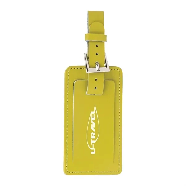 0.5" x 2.25" x 6.12" Fragolino leather luggage spotter tag with... from ASI 67866 Logomark/Valumark / Valumark™