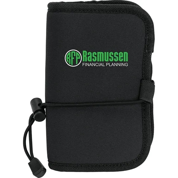 0.25" x 6.75" x 9.5" neoprene roll-up tech organizer with mesh... from ASI 67866 Logomark/Valumark