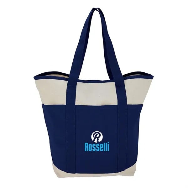 5.5" x 15" x 11" natural cotton canvas tote bag with... from ASI 67866 Logomark/Valumark