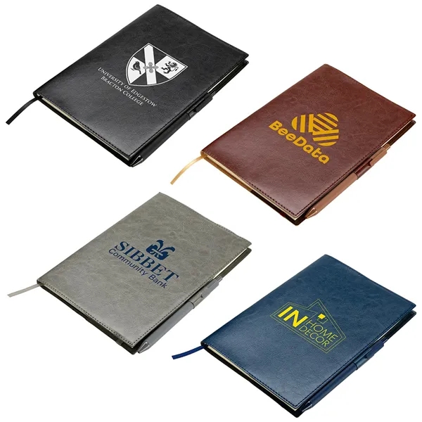 Refillable Leatherette Journal with Pen... from ASI 36730 Ariel Premium Supply Inc